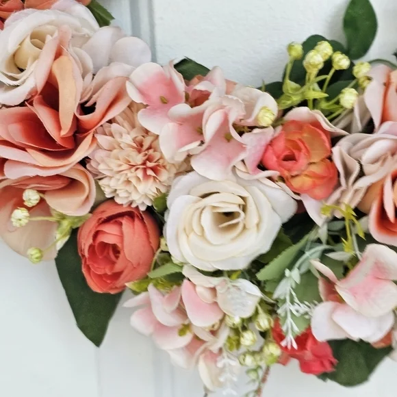 Handmade Spring Floral Grapevine Wreath